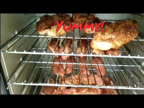 Country style pork ribs and chicken in my electric...