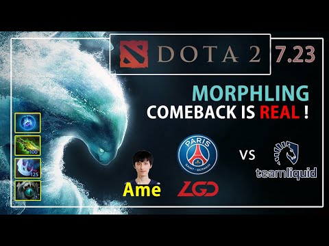 AME LGD VS LIQUID USE MORPHLING DOTA 2 7.23 | COMEBACK FROM SCORE  2-20  ! CRAZY TEAM LGD!