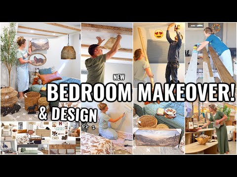 BEDROOM MAKEOVER & HOME DECORATING IDEAS Pt 2!! DESIGNING ROOMS | CLEAN & ORGANIZE WITH ME