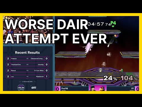 Worse dair attempt ever (nycmelee) | Smash Melee Highlights