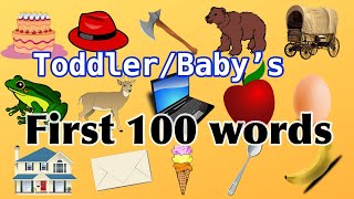 Download lagu Toddler/Baby's first 100 words- Identify and learn to say household items, foods, animals and more mp3