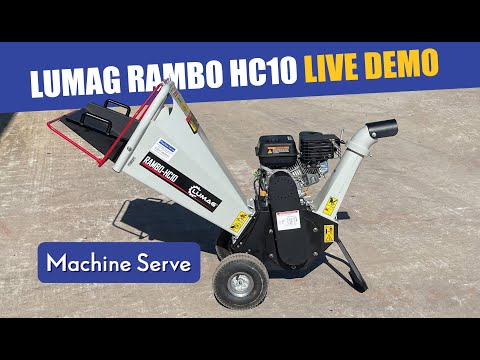 Lumag RAMBO HC10 Wood Chipper Live Demo
