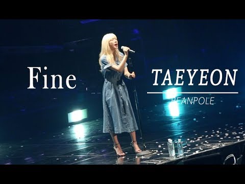 Taeyeon - Fine - Beanpole Concert 190728
