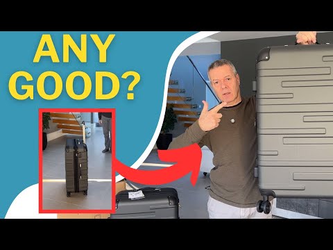 Coolife Medium Checked Luggage Hardside PC+ABS Suitcase with TSA Lock, Lightweight Rolling Carry On with Spinner Wheels(Caribbean Blue, 24in) video review thumbnail