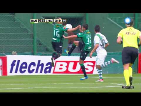 Campeonato de Primera División - Banfield 3-2 San Martín S. J. - Gol de Casierra