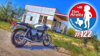 preview picture of video 'Traveling alone on my Triumph Bonneville in the Trans-Pecos Badlands'