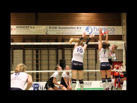 160206 Sliedrecht Sport Dames 1 - Regio Zwolle Volleybal Dames 1 (Foto's: Brian Cleton)