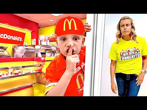 I Built A Secret McDonalds  In My Room!!