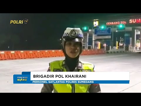 POLRES SATLANTAS POLRES SUMEDANG PANTAU ARUS LALIN GT TOL SUMEDANG