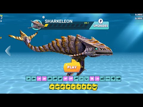 HUNGRY SHARK EVOTULION NEW SHARKELEON CAMOUFLAGE 3 POWER SHARK - HUNGRY SHARK EVOTULION GAMEPLAY