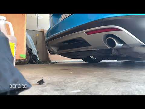 Before & After AWE Exhaust On The Volkswagen Alltrack