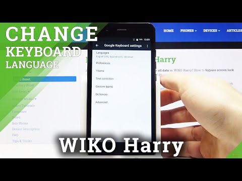 Switch Between Languages - Keyboard Languages in WIKO Harry