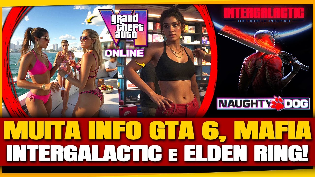 GTA 6 terá MUDANÇAS GRANDES no ONLINE e CAMPANHA! / Tudo sobre o JOGO da Naughty Dog e Mais!