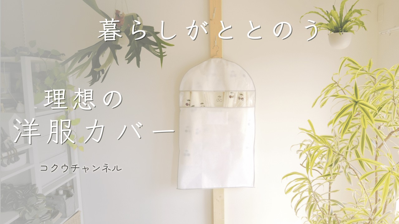 【理想の衣類カバー】ビニールのままにしてない？衣類カバーはしっかり選ぼう／おしゃれな衣類カバーでクローゼットが劇的にすっきり✨　#215