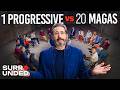 20 Trump Supporters Take On 1 Progressive Feat Sam Seder Surrounded