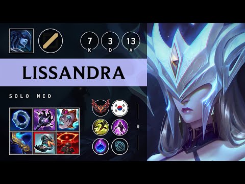 Lissandra Mid vs Pantheon - KR Grandmaster Patch 25.10