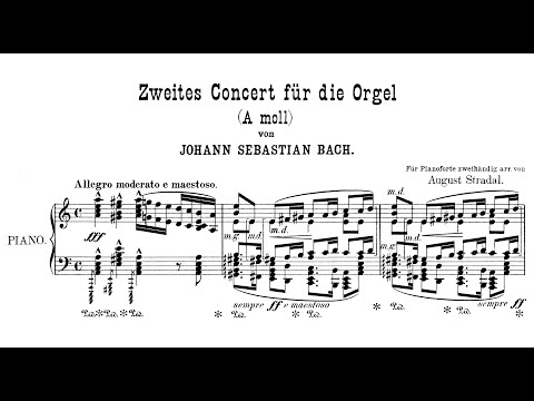 Johann Sebastian Bach - Organ Concerto in A minor, BWV 593 (Arr. August Stradal)