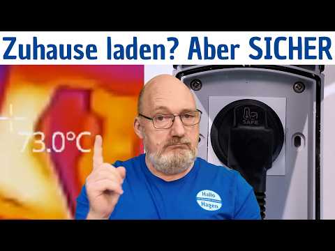 E Auto an der Steckdose laden - So geht es mit SICHERHEIT (Ladeziegel im Test)