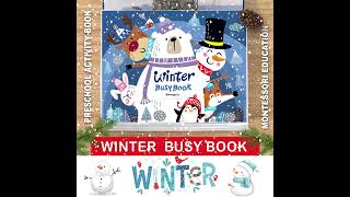 Winter Busy Book ❄️ Preschool & Toddler Learning Binder | Homeschool Printable