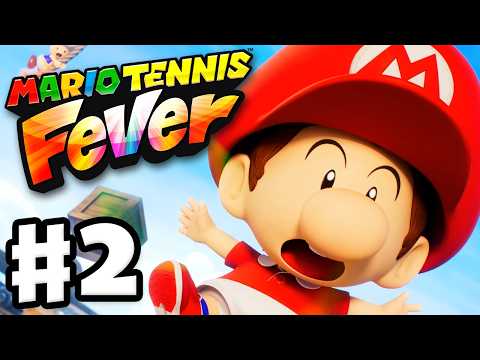 Mario Tennis Fever - Gameplay Walkthrough Part 2 - Airship Disaster!