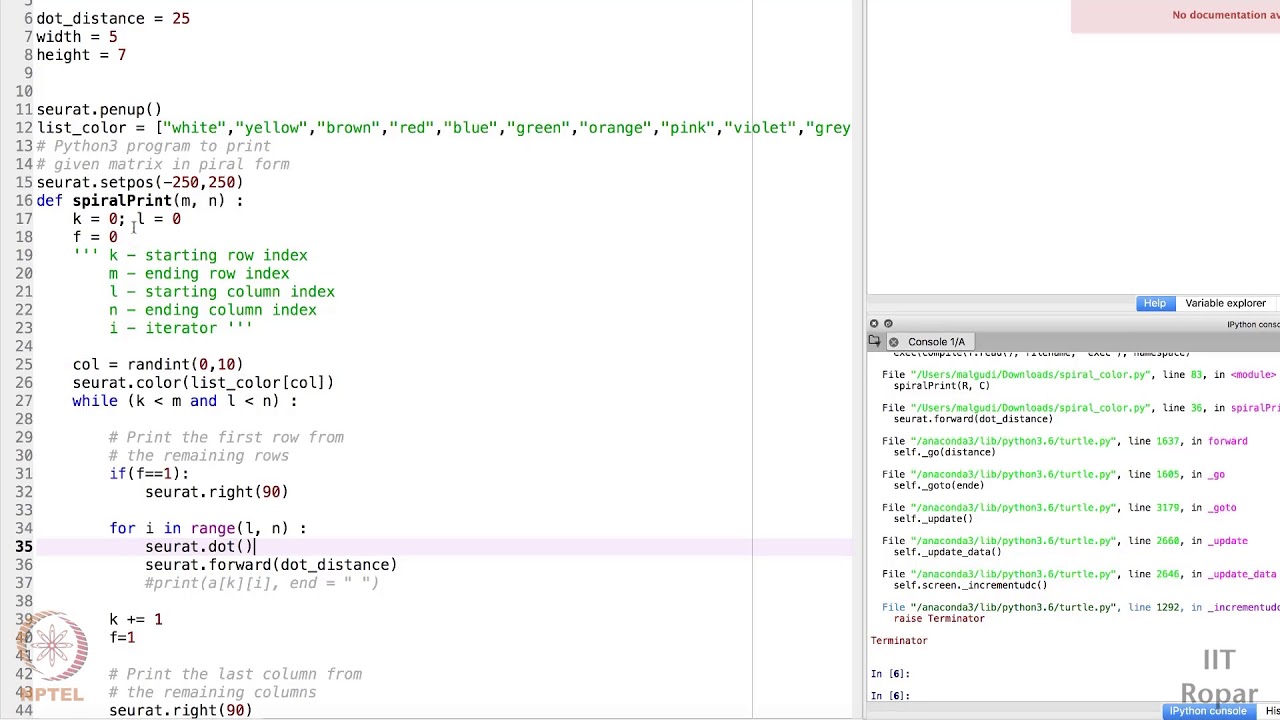 Spiral Traversing - Let's Animate - Part 07
