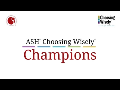 ASH Choosing Wisely® Champions