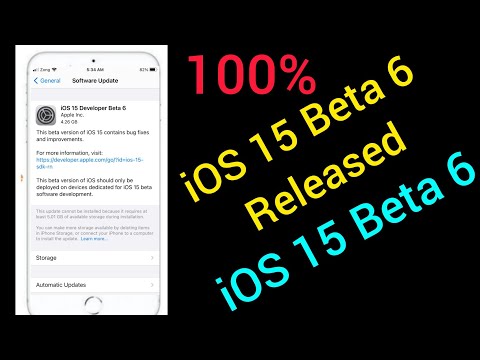 iOS 15 Beta 6 Released; How to Download & install iOS 15 beta 6.