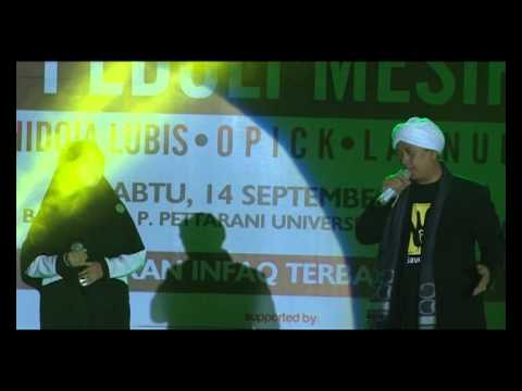 Indonesia For Egypt: Opick feat Fira "Allah Maha Besar" @Charity Concert for #Egypt,Makassar #R4biah