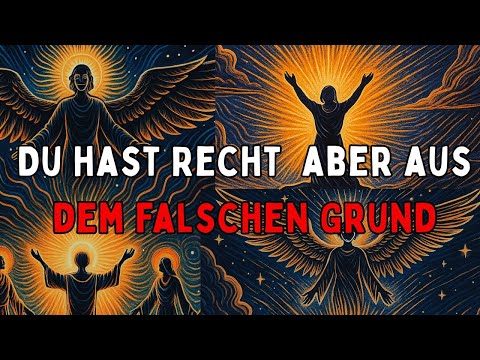 Gott sagte: Du machst alles richtig – aber aus dem falschen Grund
