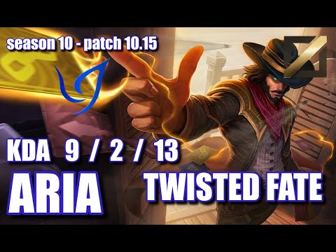 【韓国サーバー/GM】CGA ARIA ツイステッドフェイト(Twisted Fate) VS オリアナ(Orianna) MID - Patch10.15 KR Ranked【LoL】