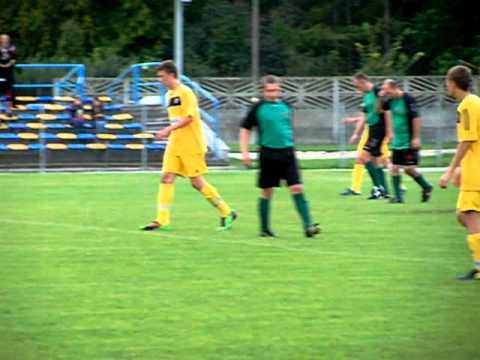 LO, 7.09.2011, MKS Mazovia - Korona Olszyc, pierwszy gol Waldka Osicy