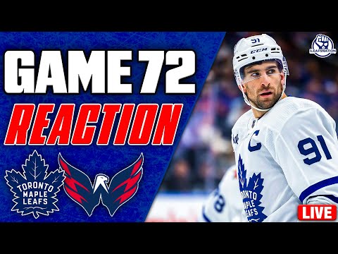 Maple Leafs vs Washington Capitals LIVE POST GAME | Game 72 REACTION
