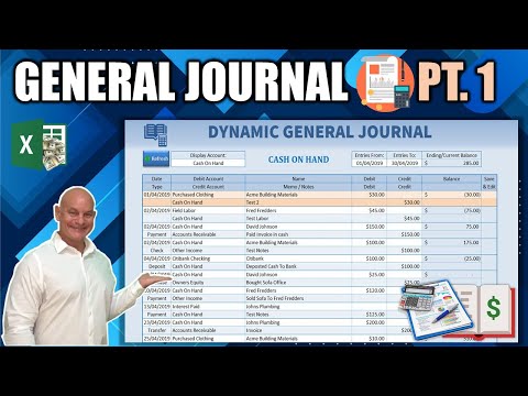 , title : 'How To Create A Dynamic General Journal & Accounts Register In Excel'