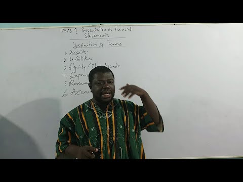 IPSAS 1 - PRESENTATION OF FINANCIAL STATEMENTS (PART 1)