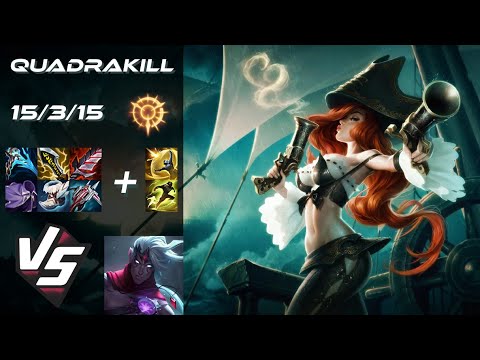 BOTTOM Miss Fortune vs Varus [QUADRAKILL] - EU Grandmaster Patch 25.S1.8