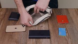 Стильна жіноча сумка з палітуркою з натуральної шкіри Vintage 22407 біла