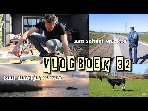 SCHOOL & BOOT DEURTJES VERVEN || vlogboek 32 || famderooij