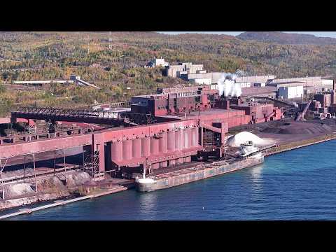 Loading Iron Ore at Silver Bay: The H. Lee White Takes a Load of Taconite