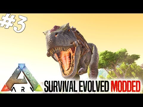 ARK Survival Evolved Dansk Ep 3 - TÆMMER EN T REX! (Modded Ark Extinction Core / Olympus Map)