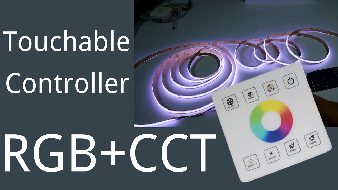 RGBWW COB led strips with Color ring controller