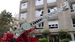preview picture of video 'Exercice incendie à l'hôpital de Falaise'