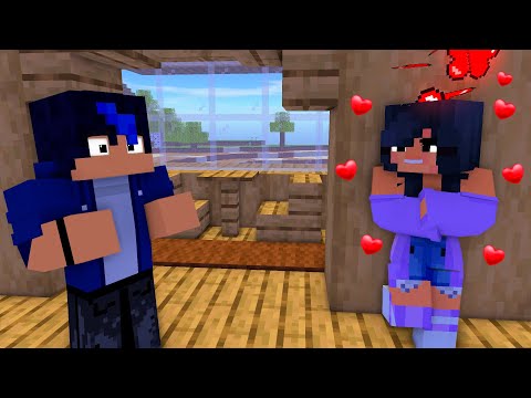 APHMAU Loves Ein  😱 |  SHUFFLE DANCE | APHMAU CREW AARON, ZANE, KC & EIN - Minecraft Animation