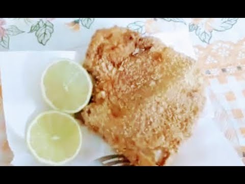 Bisteca de porco empanada!!! No Cris Culinária e Diversos...