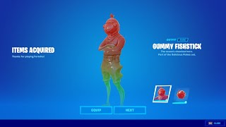 HOW TO GET NEW GUMMY FISHSTICK SKIN IN FORTNITE!