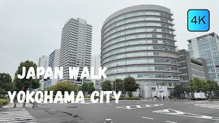 [Japan Walk 4K]japan walking tour in yokohama city along urban streets | Japan4K60fps