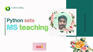 Python sets@nomadcoders@coderscoding8772