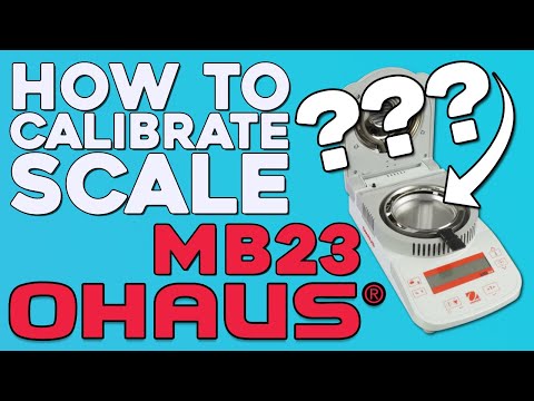 How To Calibrate Scale | OHAUS MB23