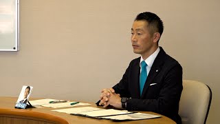 11月21日【びわ湖放送ニュース】愛荘町長選挙　現職の有村氏が出馬表明