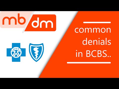 common denials from BCBS. home and local plan...