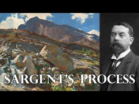 John Singer Sargent's REAL Plein Air Painting Technique  - Simplon Pass Breakdown